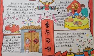 春节手抄报绘画教程